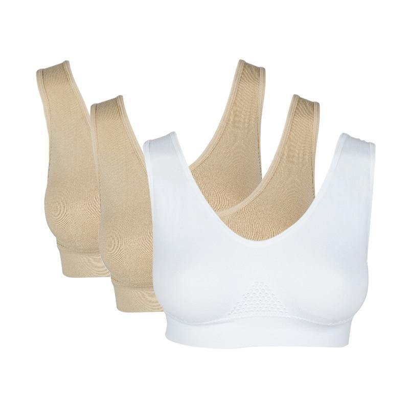 Comfort Plus (Kit Com 3 Peças) - Sutiã Extra Conforto