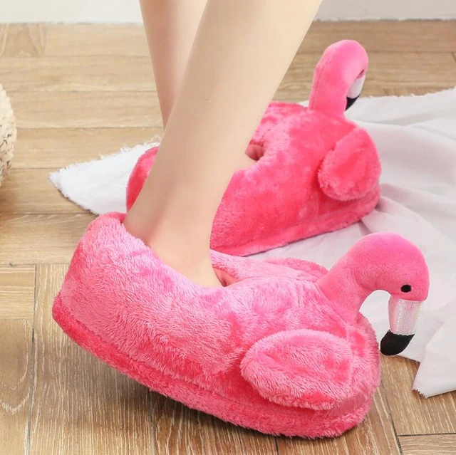 Pantufa Feminina Flamingo - FlammieSlip™