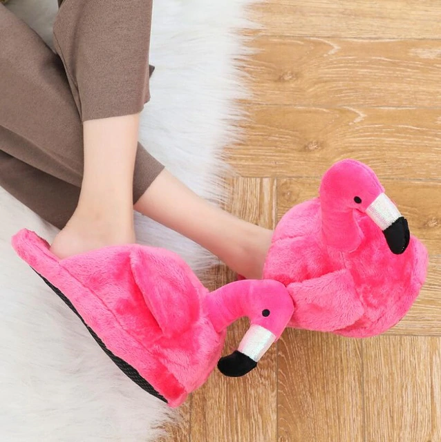 Pantufa Feminina Flamingo - FlammieSlip™